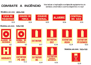 Etiqueta NBR - Combate a Incêndio e Alarme