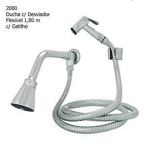 Ducha Articulada Jed com Desviador e Flexivel