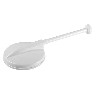 Ducha Pvc Astra Branco com Crivo Removivel de 8" e Braço de 30cm