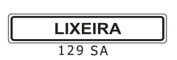 Etiqueta Aluminio Lixeira