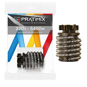 Resistência Pratimix Hydra Corona Ducha SS 3T / Ballerina 3T 5.400W x 220V