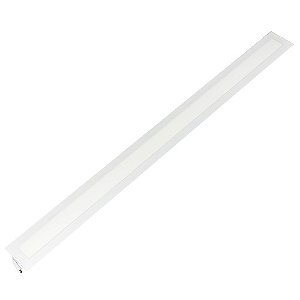 Luminaria Led Slim Branca Retangular Embutir 120cm