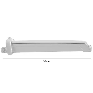 Braço Chuveiro Astra com Capa Branco 30cm