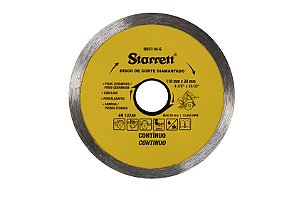 Disco Corte Diamantado Continuo 110 x 20mm Starrett DDC110-S