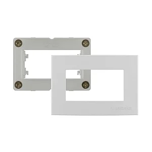 Sleek para Moveis - Placa 1 Posto Branco