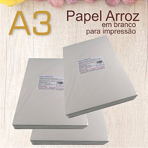 Papel Arroz A3 (50 folhas )