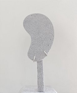 Brinco de prata argola cravejada zirconia 8mm