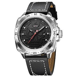 Relógio Masculino Weide Analógico UV-1510 - Preto e Prata