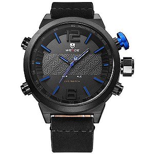 Relógio Masculino Weide AnaDigi WH-6101 - Preto e Azul