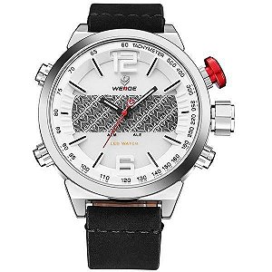 Relógio Masculino Weide AnaDigi WH-6101 - Preto e Branco