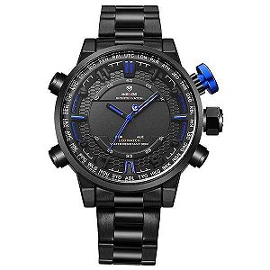 Relógio Masculino Weide Anadigi WH-6402 Azul