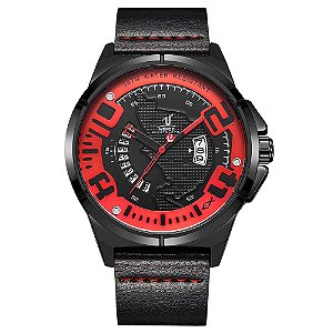 Relógio Masculino Weide Analógico UV1802 - Preto e Vermelho