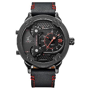 Relógio Masculino Weide Analógico UV1506B - Preto e Vermelho