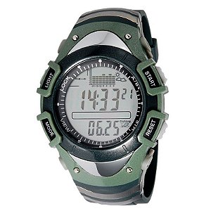 Relógio Masculino Digital Esporte Barometro Altimetro Previsão do Tempo FX704G Spovan