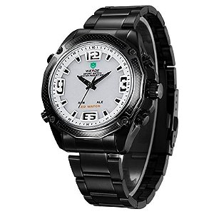 Relógio Masculino Weide AnaDigi WH-2306 - Preto e Branco