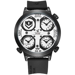 Relógio Masculino Weide Analógico UV-1503 - Preto e Branco