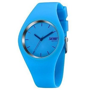 Relógio Feminino Skmei Analógico 9068 - Azul Claro