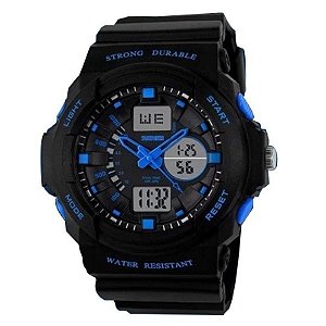 Relógio Masculino Skmei AnaDigi 0955 - Preto e Azul