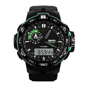 Relógio Masculino Skmei AnaDigi 1081 - Preto e Verde