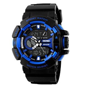 Relógio Masculino Skmei AnaDigi 1117 - Preto e Azul