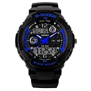 Relógio Masculino Skmei AnaDigi 0931 - Preto e Azul