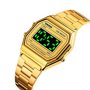 Relógio Unissex Skmei Digital 1646 Dourado