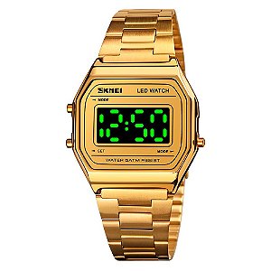 Relógio Unissex Skmei Digital 1646 Dourado