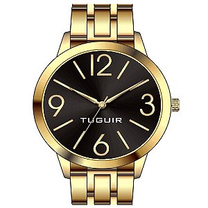Kit Relógio Feminino Tuguir Analógico TG148-4C - Dourado com Brinde