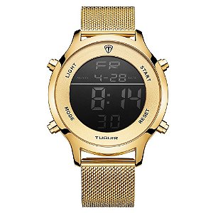 Relógio Unissex Tuguir Digital TG101 Dourado