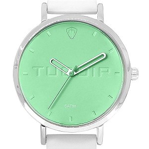 Relógio Feminino Tuguir Analógico TG149 Prata e Verde Claro