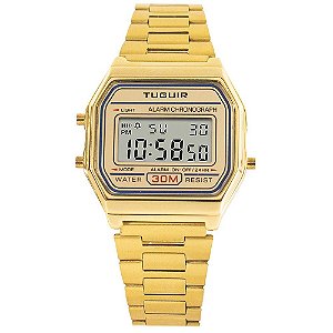 Relógio Feminino Tuguir Digital TG136 Dourado