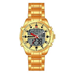 Relógio Masculino Kat-Wach AnaDigi KT1134 Dourado