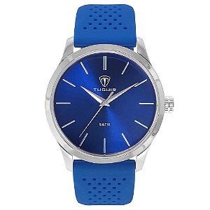 Relógio Masculino Tuguir Analógico TG159 Prata e Azul
