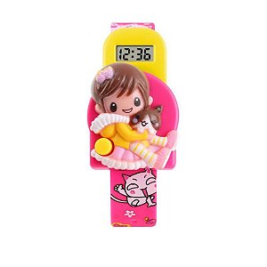 Relógio Infantil Menina Skmei Digital 1240 - Rosa