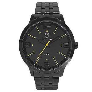 Relógio Masculino Tuguir Analógico TG161 Preto e Amarelo