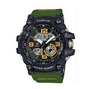 Relógio Masculino Tuguir Anadigi TG6009 Verde