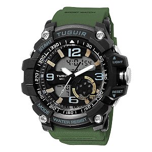 Relógio Masculino Tuguir AnaDigi TG253 Preto e Verde