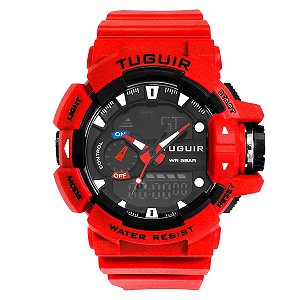 Relógio Masculino Tuguir AnaDigi TG250 Vermelho