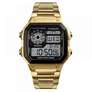 Relógio Unissex Tuguir Digital TG1335 - Dourado e Preto