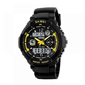 Relógio Masculino Skmei AnaDigi 0931 - Preto e Amarelo