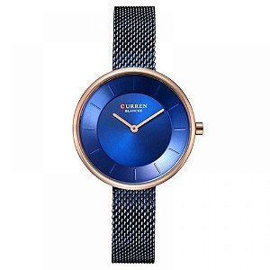 Relógio Feminino Curren Analógico C9030L - Azul