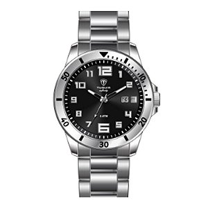 Relógio Masculino Tuguir Analógico Infinity 9166G Prata e Preto
