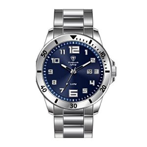Relógio Masculino Tuguir Analógico Infinity 9166G Prata e Azul