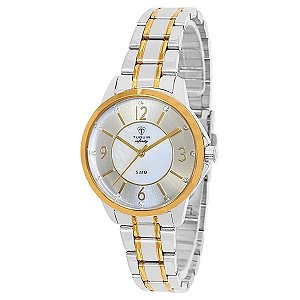 Relógio Feminino Tuguir Analógico Infinity TGI37050 Prata e Dourado