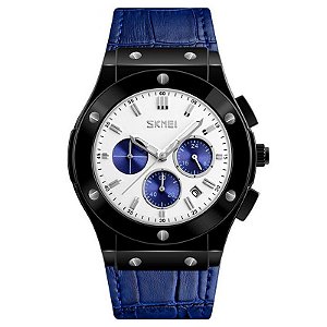 Relógio Masculino Skmei Analógico 9157 - Azul e Preto