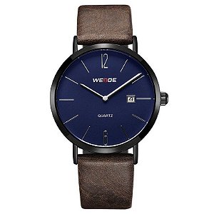 Relógio Masculino Weide Analógico WD007 - Marrom, Preto e Azul