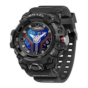 Relógio Masculino Smael AnaDigi 8075 Preto