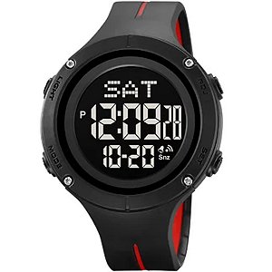 Relógio Masculino Skmei Digital 2159 Preto e Vermelho
