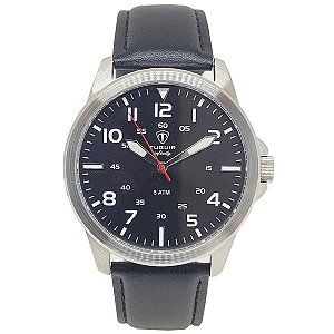 Relógio Masculino Tuguir Analógico Infinity TGI37094 Preto e Prata