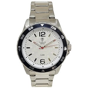 Relógio Masculino de Aço Tuguir Analógico Infinity TGI37075 Prata